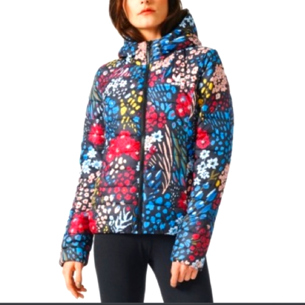 Adidas Floral Puffer Jacket